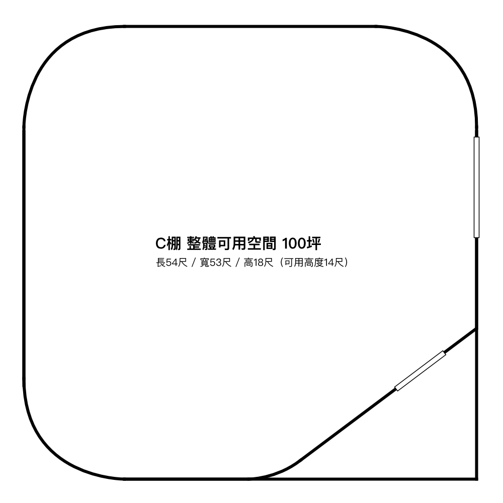 東區攝影棚 EDStudios. C棚平面圖